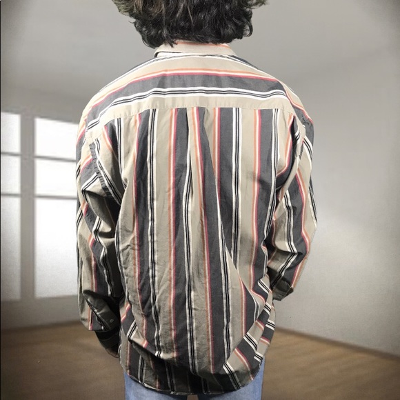 Authentic BURBERRY Vintage Striped Cotton Shirt - Picture 5 of 8